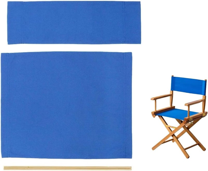 wonofa Director Chair Canvas Replacement Cover, 21.2" L x 16.1" W, Blue - Image 1